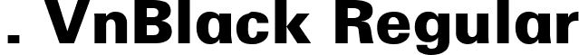 . VnBlack Regular font - .VnBlack.ttf