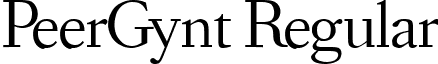 PeerGynt Regular font - PeerGynt.ttf