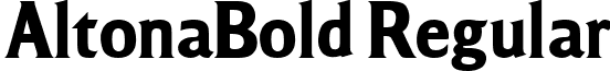 AltonaBold Regular font - AltonaBold.ttf