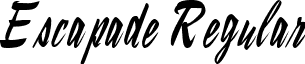 Escapade Regular font - Escapade.ttf