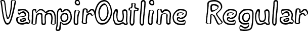 VampirOutline Regular font - VampirOutline.ttf