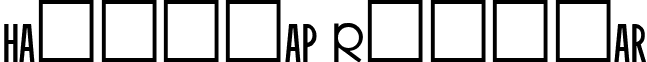 Handicap Regular font - Handicap.ttf