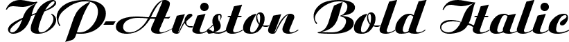 HP-Ariston Bold Italic font - HP-Ariston.ttf