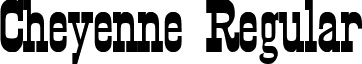 Cheyenne Regular font - Cheyenne.ttf