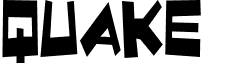 Quake & Shake Condensed font - Quakec.ttf