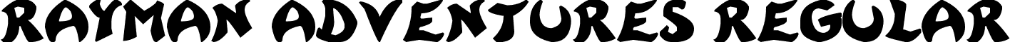 Rayman Adventures Regular font - Rayman.ttf