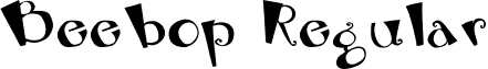 Beebop Regular font - BEBOP.TTF