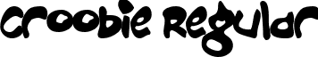 Croobie Regular font - CROOBIE_.TTF