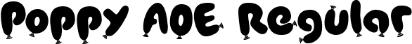 Poppy AOE Regular font - PoppyAOE.ttf