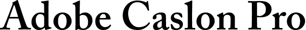 Adobe Caslon Pro font - ACaslonPro-Semibold.otf