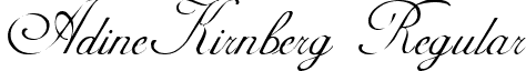 AdineKirnberg Regular font - ADKS____.TTF