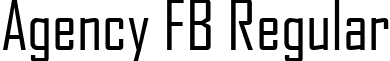 Agency FB Regular font - AGENCYR.TTF