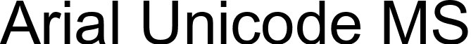 Arial Unicode MS font - ARIALUNI.TTF