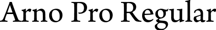 Arno Pro Regular font - ArnoPro-Regular.otf