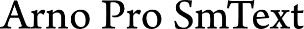 Arno Pro SmText font - ArnoPro-SmText.otf