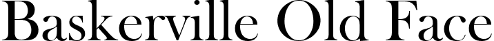 Baskerville Old Face font - BASKVILL.ttf