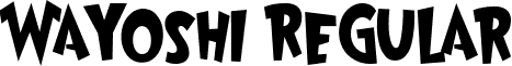 Wayoshi Regular font - wayoshi.ttf