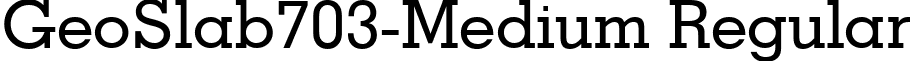 GeoSlab703-Medium Regular font - unicode.geoslabm.ttf