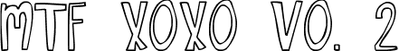 MTF XOXO Vo. 2 font - MTF XOXOvo2.ttf