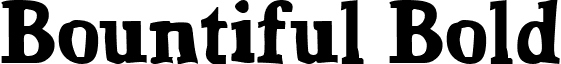 Bountiful Bold font - Bountifl.ttf