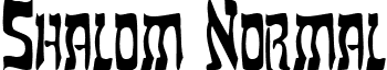 Shalom Normal font - SHALO__R.TTF