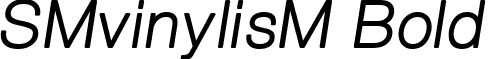 SMvinylisM Bold font - SM_vinylisM Bold.ttf