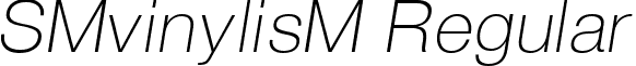 SMvinylisM Regular font - SM_vinylisM.ttf