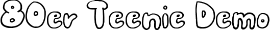 80er Teenie Demo font - 80erfinaldemo.ttf