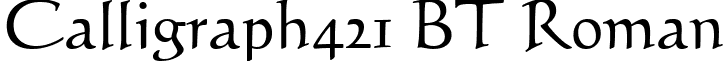 Calligraph421 BT Roman font - Call421.ttf