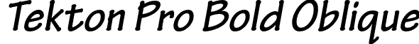 Tekton Pro Bold Oblique font - TektonPro-BoldObl.otf
