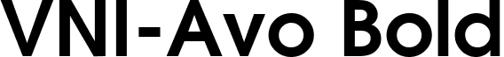 VNI-Avo Bold font - VAVOB.TTF