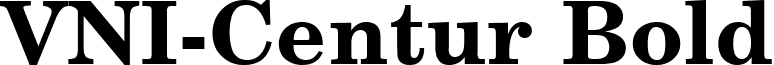 VNI-Centur Bold font - VCENTB.TTF
