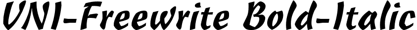 VNI-Freewrite Bold-Italic font - VFREEWBI.TTF