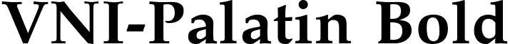 VNI-Palatin Bold font - VPALATIB.TTF