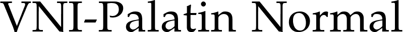 VNI-Palatin Normal font - VPALATIN.TTF