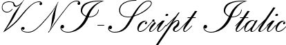 VNI-Script Italic font - VSCRIPT0.TTF