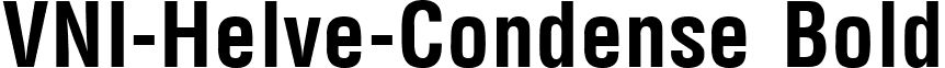 VNI-Helve-Condense Bold font - Vhelvcb.ttf