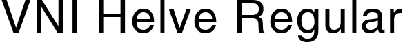 VNI Helve Regular font - Vnihelve.ttf