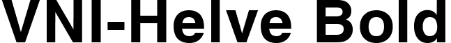 VNI-Helve Bold font - Vhelveb.ttf