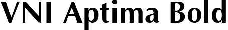 VNI Aptima Bold font - Vniab___.ttf
