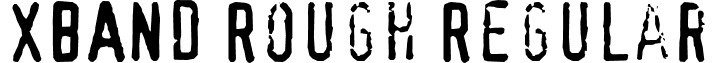 XBAND Rough Regular font - XBand Rough.TTF