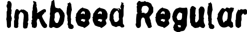 Inkbleed Regular font - Inkbleed-Regular.ttf