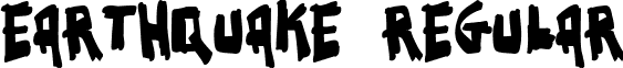 Earthquake Regular font - EARTHQUA.TTF