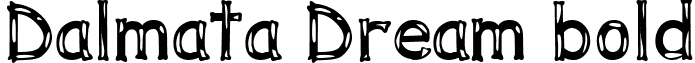 Dalmata Dream bold font - Dalmata Dream Bold.ttf