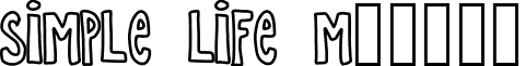 SIMPLE LIFE Medium font - Simple Life.ttf