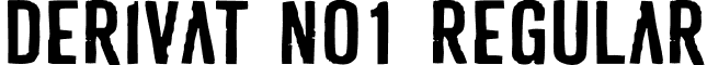 Derivat No1 Regular font - Derivat-No1.otf