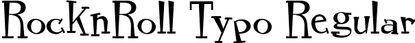 RocknRoll Typo Regular font - rocknroll_typo_regular.ttf