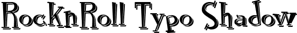 RocknRoll Typo Shadow font - rocknroll_typo_shadow.ttf