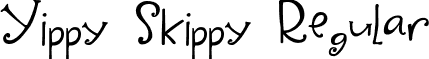Yippy Skippy Regular font - Yippy Skippy.ttf