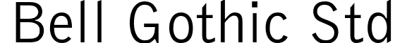 Bell Gothic Std font - BellGothicStd-Light.otf